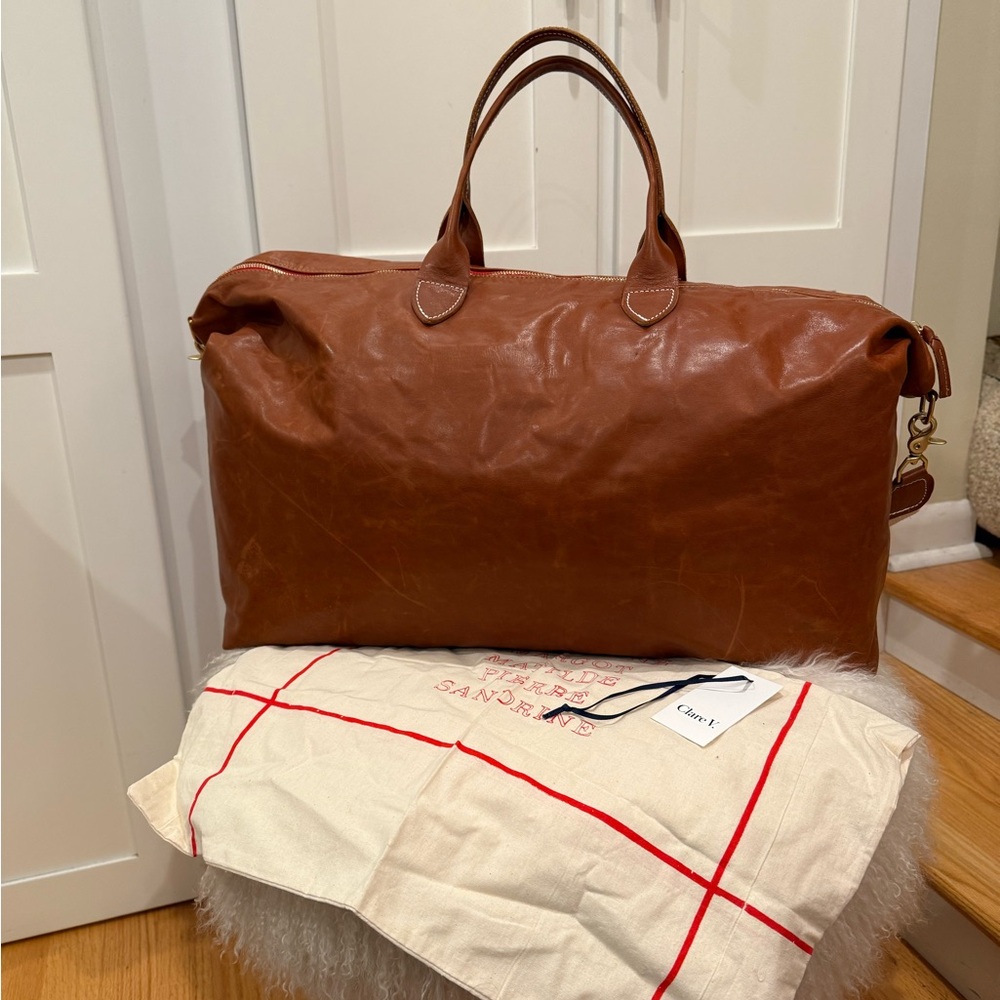 Clare V, Weekender, camel leather - Picture 8 of 16
